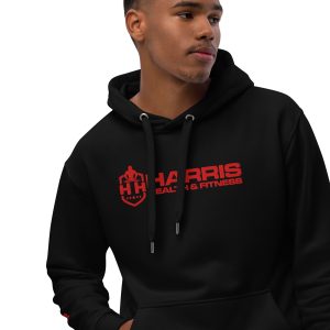 Black Premium HHF Hoodie (Red Embroidered Logo)- Unisex - Image 2