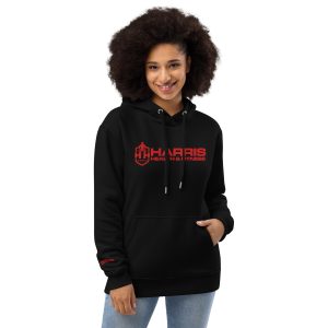 Black Premium HHF Hoodie (Red Embroidered Logo)- Unisex - Image 3